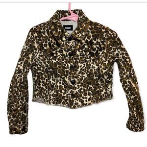 Hudson Kids Leopard Jean Jacket